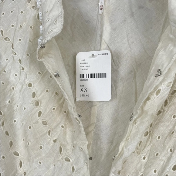 Free People Romantic Revival Lightweight Fitted Jacket XS Ivory BNWT £448. - Picture 5 of 9